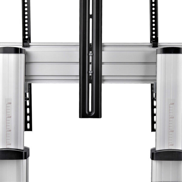 StarTech.com Verrijdbare TV Standaard op Wielen voor 60-100inch Flat Screens tot 100kg, In Hoogte Verstelbaar via Krukas, Mobiel - Afbeelding 12