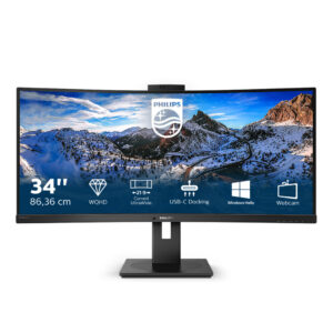 Philips P Line 346P1CRH/00 LED display 86,4 cm (34") 3440 x 1440 Pixels UltraWide Quad HD Zwart