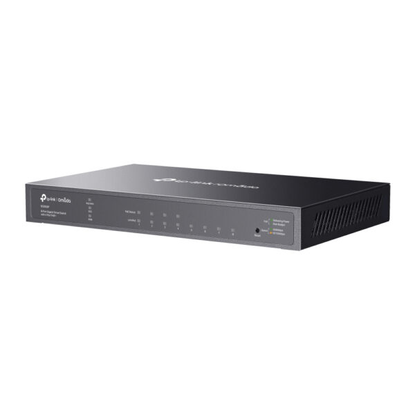 TP-Link Omada TL-SG2008P Managed L2/L2+ Gigabit Ethernet (10/100/1000) Power over Ethernet (PoE) Zwart - Afbeelding 3