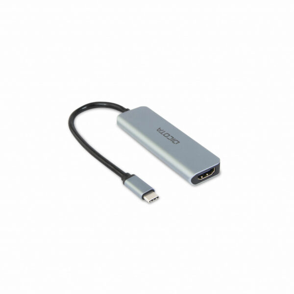 DICOTA D32060 interface hub USB Type-C Zilver - Afbeelding 2