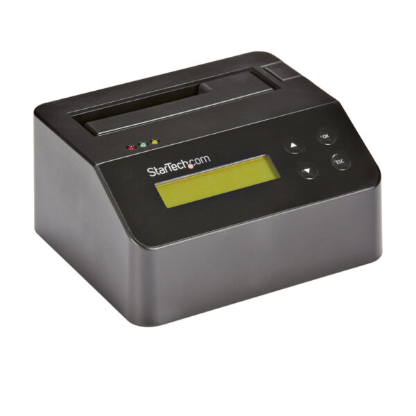 StarTech.com Single Bay Hard Drive Wisser, Standalone HDD/SSD Sanitizer/Eraser, USB 3.0 naar SATA II (3 Gbps), 9 Wismodi, LCD D