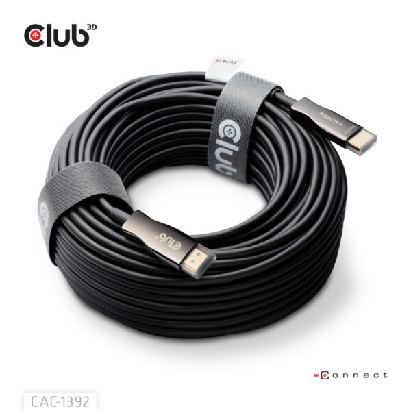 CLUB3D HDMI™ Hybrid AOC Cable 8K60Hz/4K120Hz 30m / 98.42 ft - Afbeelding 6