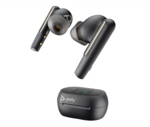 POLY Voyager Free 60+ UC Carbon Black Earbuds + BT700 USB-C-adapter + oplaadcase met touchscreen