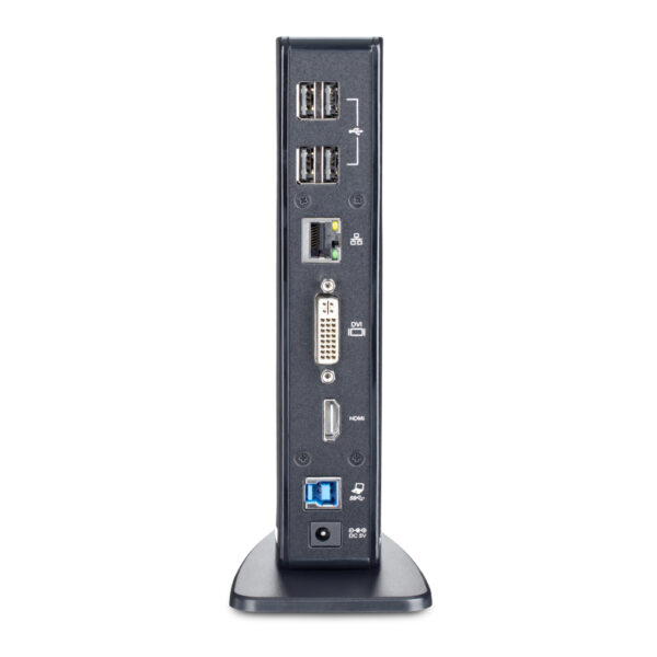 StarTech.com Dual Monitor USB 3.0 Laptop Docking Station met HDMI & DVI/VGA, 6x USB-A Hub, GbE, Audio, Universeel Type-A Dock, W - Afbeelding 4