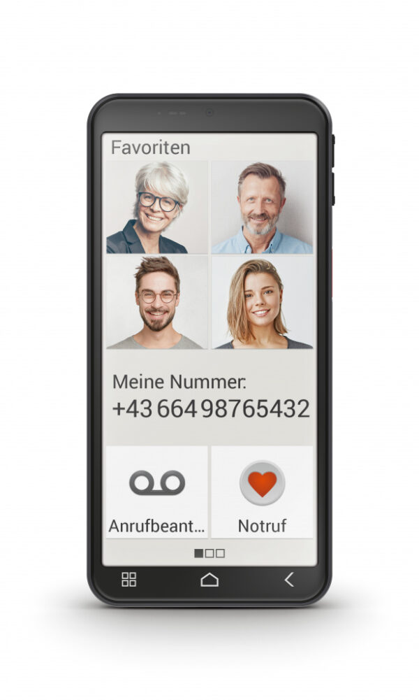 Emporia emporiaSMART.6lite 13,8 cm (5.45") Android 13 4G USB Type-C 6 GB 128 GB 3600 mAh Zwart, Zilver - Afbeelding 4