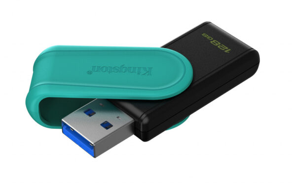 Kingston Technology DataTraveler 128GB Portable USB 3.2 Gen 1 Exodia S (Black/Turquoise) - Afbeelding 2