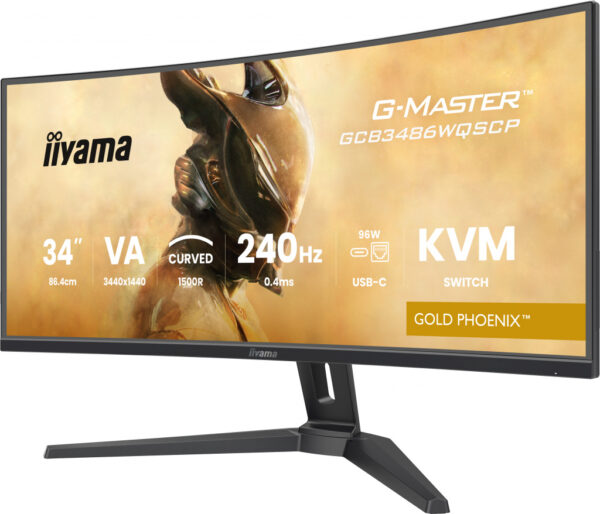 iiyama G-MASTER GCB3486WQSCP-B1 computer monitor 86,4 cm (34") 1440 x 3440 Pixels 4K Ultra HD Zwart - Afbeelding 8