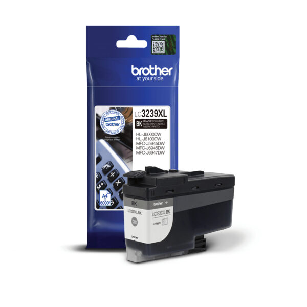 Brother LC-3239XLBK inktcartridge 1 stuk(s) Origineel Hoog (XL) rendement Zwart - Afbeelding 3