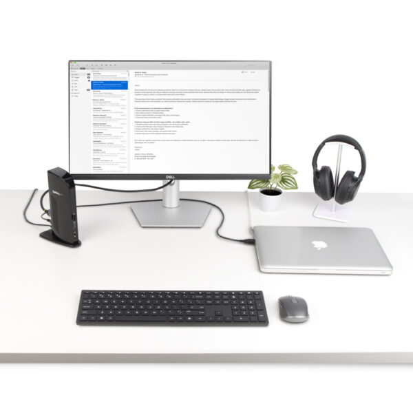 StarTech.com Dual Monitor USB 3.0 Laptop Docking Station met HDMI & DVI/VGA, 6x USB-A Hub, GbE, Audio, Universeel Type-A Dock, W - Afbeelding 8