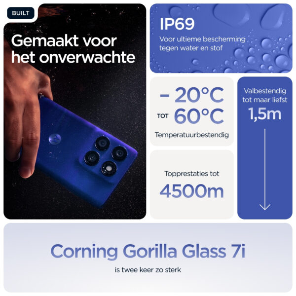Motorola edge 60 pro 16,9 cm (6.67") Dual SIM Android 15 5G USB Type-C 12 GB 512 GB 6000 mAh Blauw - Afbeelding 11