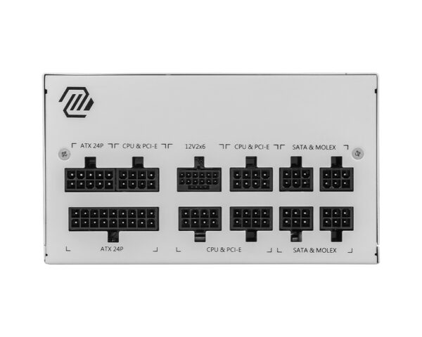 MSI MAG A850GL PCIE5 WHITE power supply unit 850 W 20+4 pin ATX ATX Wit - Afbeelding 3
