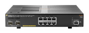 Hewlett Packard Enterprise Aruba 2930F 8G PoE+ 2SFP+ Managed L3 Gigabit Ethernet (10/100/1000) Power over Ethernet (PoE) 1U Grij
