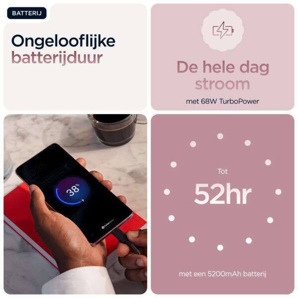 Motorola edge 60 fusion 16,9 cm (6.67") Dual SIM Android 15 5G USB Type-C 8 GB 256 GB 5200 mAh Roze - Afbeelding 19