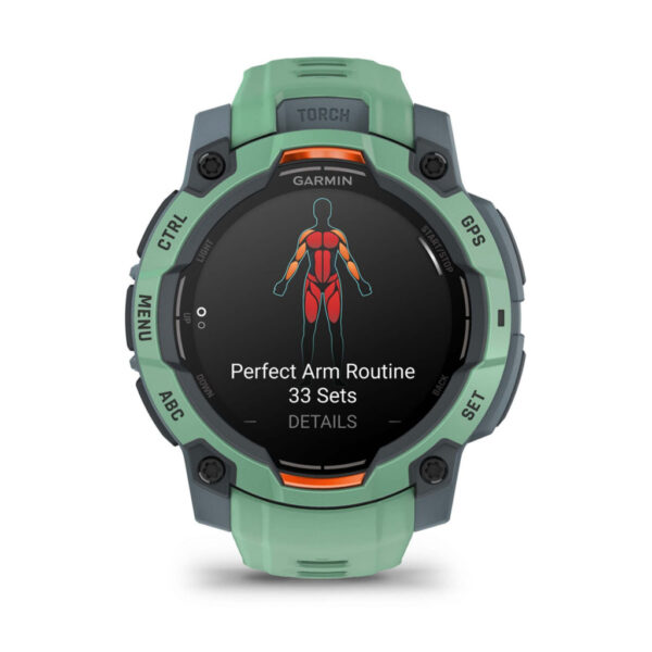 Garmin Instinct 3 AMOLED 3,05 cm (1.2") 45 mm Digitaal 390 x 390 Pixels Touchscreen Groen GPS - Afbeelding 2