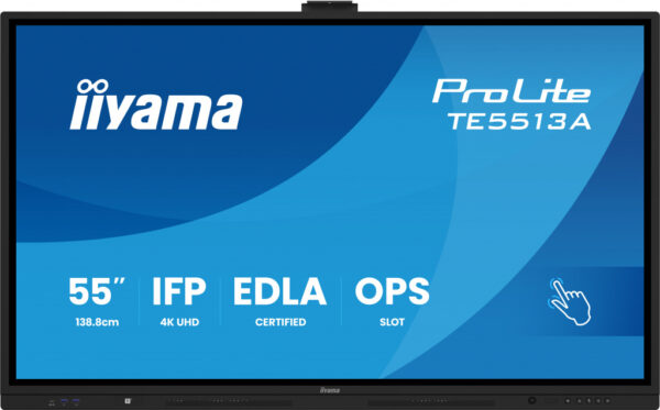 iiyama TE9813A-B1AG beeldkrant Interactief flatscreen 2,48 m (97.5") Wifi 450 cd/m² 4K Ultra HD Zwart Touchscreen Type process - Afbeelding 2