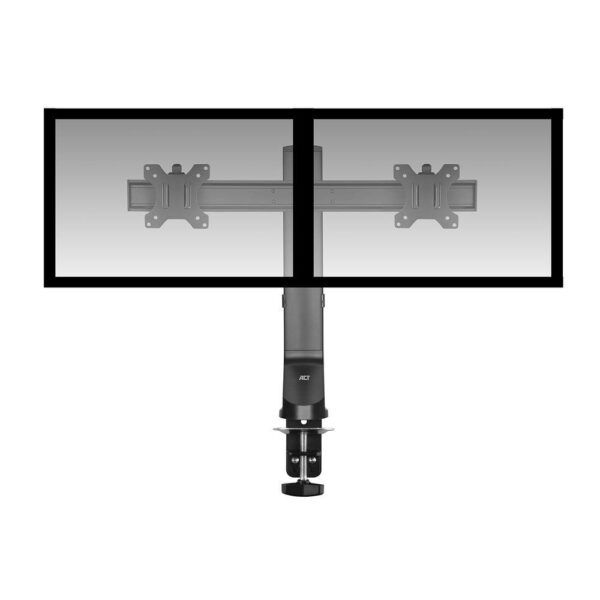 ACT Monitorarm 27" office, crossbar, 2 schermen, eenvoudig in hoogte verstelbaar - Afbeelding 2