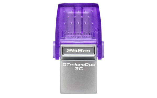 Kingston Technology DataTraveler 256GB microDuo 3C 200 MB/s dubbele USB-A + USB-C - Afbeelding 3