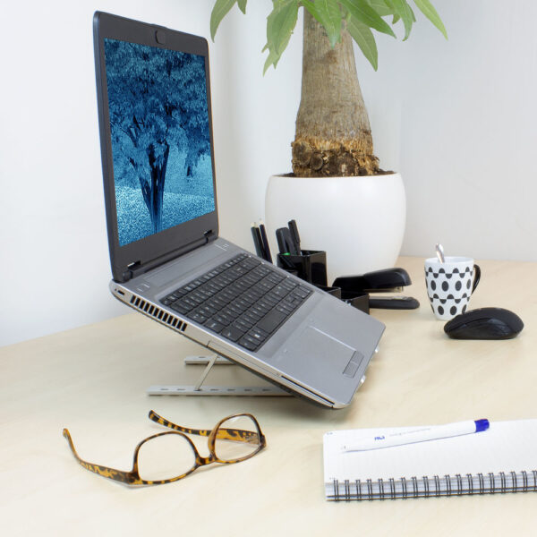 ACT Laptopstandaard aluminium, opvouwbaar, hoogte verstelbaar in 7 standen - Afbeelding 2