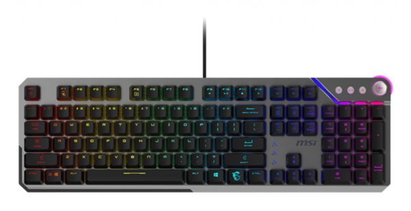 MSI STRIKE 600 SILENT US toetsenbord Gamen USB QWERTY Amerikaans Engels Zwart