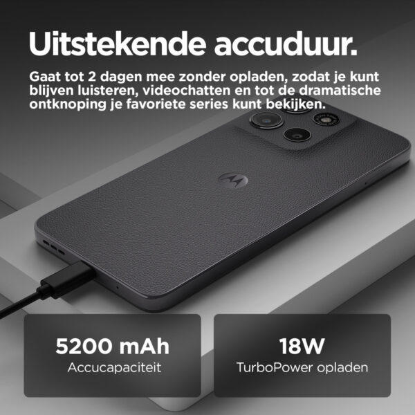 Motorola moto g15 17,1 cm (6.72") Dual SIM Android 15 4G USB Type-C 8 GB 256 GB 5200 mAh Grijs - Afbeelding 8