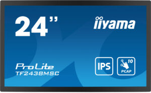 iiyama TF2438MSC-B1 beeldkrant Digitaal A-kaart 61 cm (24") LED 600 cd/m² Full HD Zwart Touchscreen