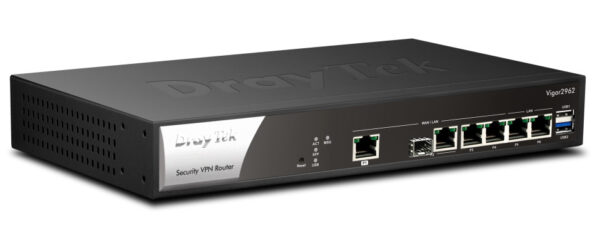 DrayTek Vigor 2962 bedrade router 2.5 Gigabit Ethernet Zwart - Afbeelding 4