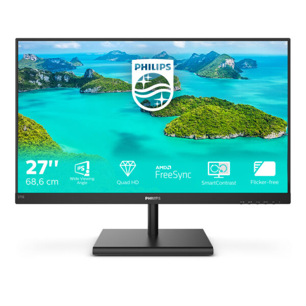 Philips E Line 275E1S/00 LED display 68,6 cm (27") 2560 x 1440 Pixels Quad HD Zwart - Afbeelding 5