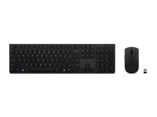 Lenovo 4X31K03968 toetsenbord Inclusief muis Kantoor RF-draadloos + Bluetooth Belgisch, Engels Grijs