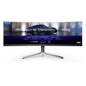 AOC Porsche PD49 LED display 124,5 cm (49") 5120 x 1440 Pixels DQHD QD-OLED Zwart
