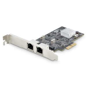 StarTech.com 2-Port 2.5Gbps NBASE-T PCIe Netwerkkaart, Intel I225-V, Dual-Port Computer Ethernet Adapter, Multi-Gigabit NIC, PC
