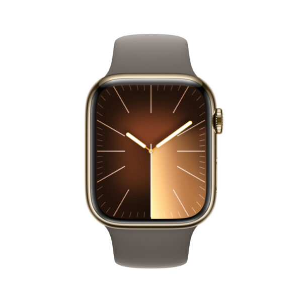 Apple Watch Series 9 45 mm Digitaal 396 x 484 Pixels Touchscreen 4G Goud Wifi GPS - Afbeelding 2