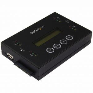 StarTech.com 1:1 Standalone Hard Drive Cloner & Wisser, USB Thumb Drive en SATA HDD/SSD Disk Kloner & Disk Eraser, LCD display,