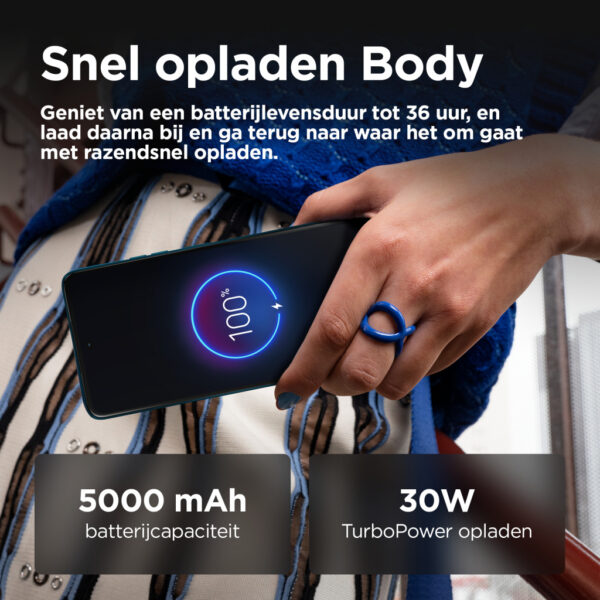 Motorola moto g75 5G 17,2 cm (6.78") Hybride Dual SIM Android 14 USB Type-C 8 GB 256 GB 5000 mAh Blauw - Afbeelding 9