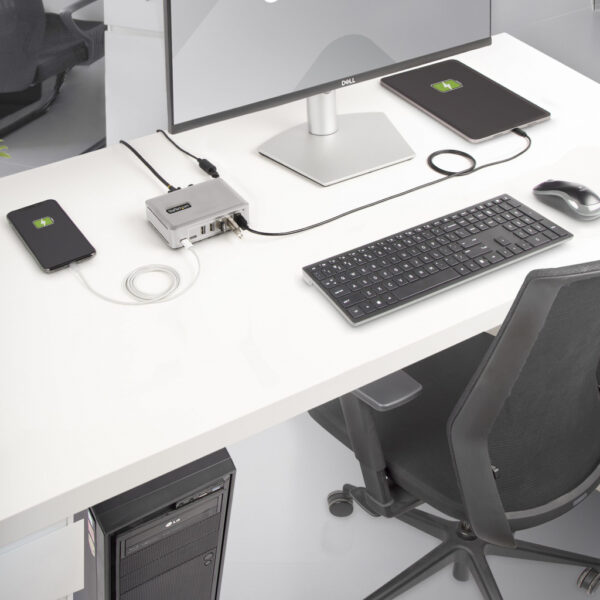 StarTech.com 10G5A2CS-USB-C-HUB interface hub USB 3.2 Gen 2 (3.1 Gen 2) Type-C 10000 Mbit/s Zilver - Afbeelding 5