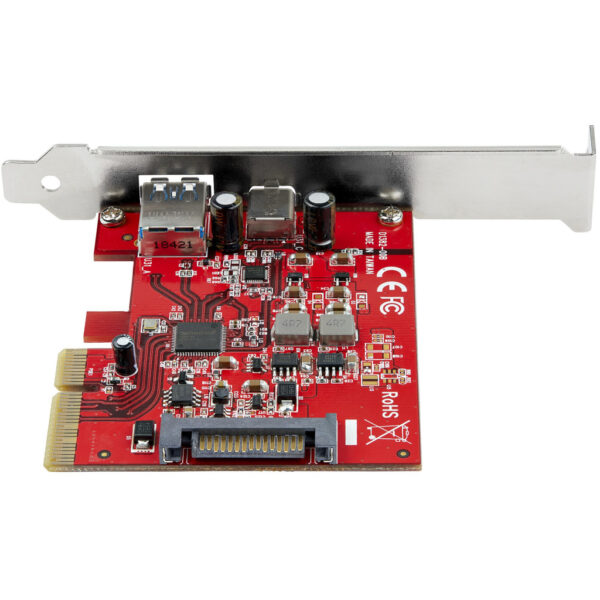 StarTech.com 2-Port 10Gbps USB-A & USB-C PCIe Adapter Kaart - USB 3.1 (10Gbps) PCI Express Type C/A Host Controller Kaart - USB - Afbeelding 3
