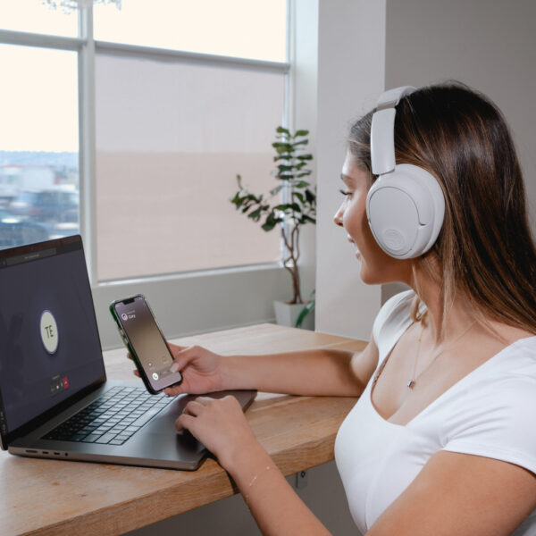 JLab Lux ANC Headset Draadloos Hoofdband Muziek Bluetooth Wit - Afbeelding 6
