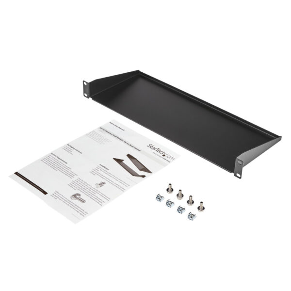 StarTech.com 1U Server Rack Schap - Universele Rack Mount Cantilever Shelf voor 19" Netwerk Kast & Apparatuur - Heavy Duty Staal - Afbeelding 4