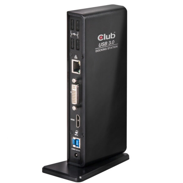 CLUB3D UNIVERSEEL USB 3.0 Type A 1x HDMI 1x DVI ,UTP aansluitingen DisplayLink™ gecertificeerd Docking Station - Afbeelding 2