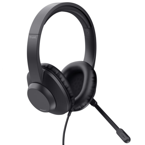Trust Ayda Max Headset Bedraad Hoofdband Kantoor/callcenter Zwart - Afbeelding 2