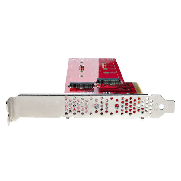StarTech.com Dual M.2 PCI Express SSD Adapter Kaart, PCIe x8 / x16 naar Dual NVMe of AHCI M.2 SSDs, M2 PCIe Adapter, PCI Expres - Afbeelding 3