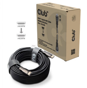 CLUB3D HDMI™ Hybrid AOC Cable 8K60Hz/4K120Hz 30m / 98.42 ft