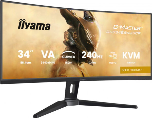 iiyama G-MASTER GCB3486WQSCP-B1 computer monitor 86,4 cm (34") 1440 x 3440 Pixels 4K Ultra HD Zwart - Afbeelding 5