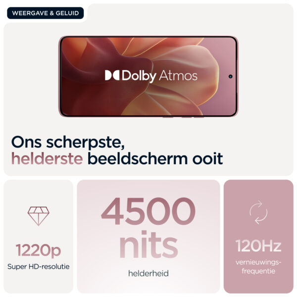 Motorola edge 60 fusion 16,9 cm (6.67") Dual SIM Android 15 5G USB Type-C 8 GB 256 GB 5200 mAh Roze - Afbeelding 18