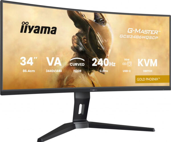 iiyama G-MASTER GCB3486WQSCP-B1 computer monitor 86,4 cm (34") 1440 x 3440 Pixels 4K Ultra HD Zwart - Afbeelding 4