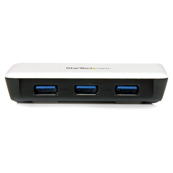 StarTech.com USB 3.0 naar gigabit Ethernet NIC netwerkadapter met 3-poorts hub - wit - Afbeelding 2