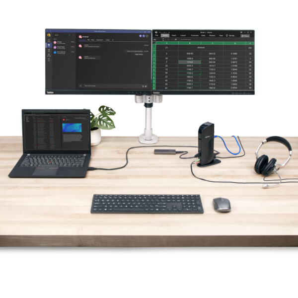 StarTech.com Dual Monitor USB 3.0 Laptop Docking Station met HDMI & DVI/VGA, 6x USB-A Hub, GbE, Audio, Universeel Type-A Dock, W - Afbeelding 7