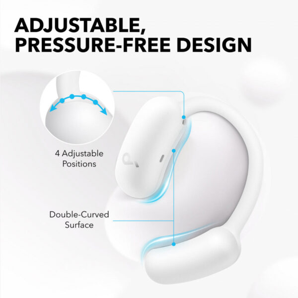 Soundcore AeroFit 2 Hoofdtelefoons Draadloos Open-ear Gesprekken/Muziek/Sport/Elke dag Bluetooth Wit - Afbeelding 3