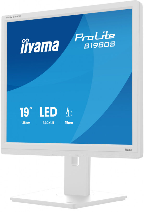 iiyama ProLite B1980S-W1 computer monitor 48,3 cm (19") 1280 x 1024 Pixels SVGA LED Wit - Afbeelding 3