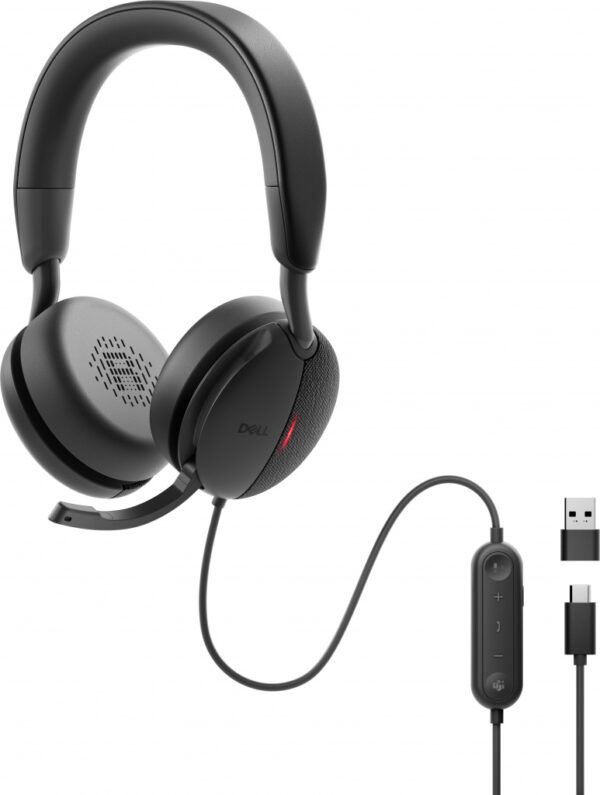 DELL WH5024 Headset Bedraad Hoofdband Oproepen/muziek USB Type-C Zwart - Afbeelding 4