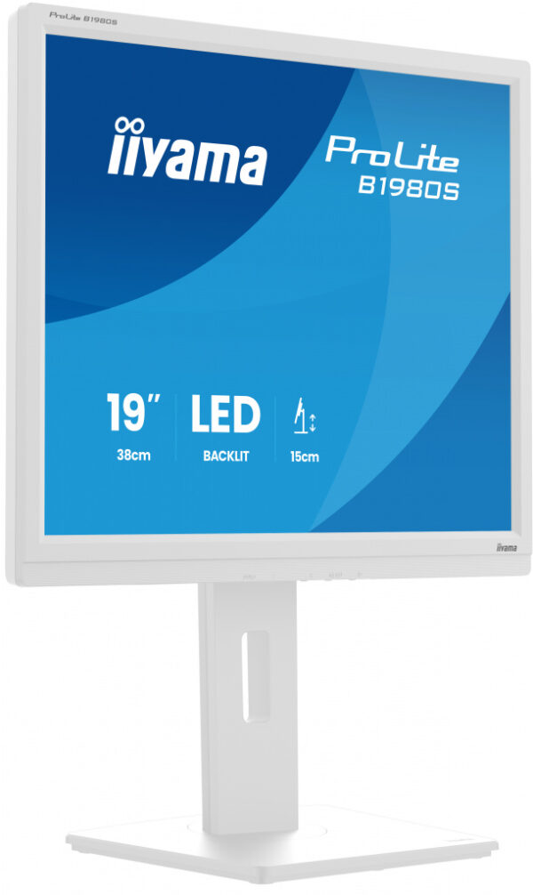 iiyama ProLite B1980S-W1 computer monitor 48,3 cm (19") 1280 x 1024 Pixels SVGA LED Wit - Afbeelding 2
